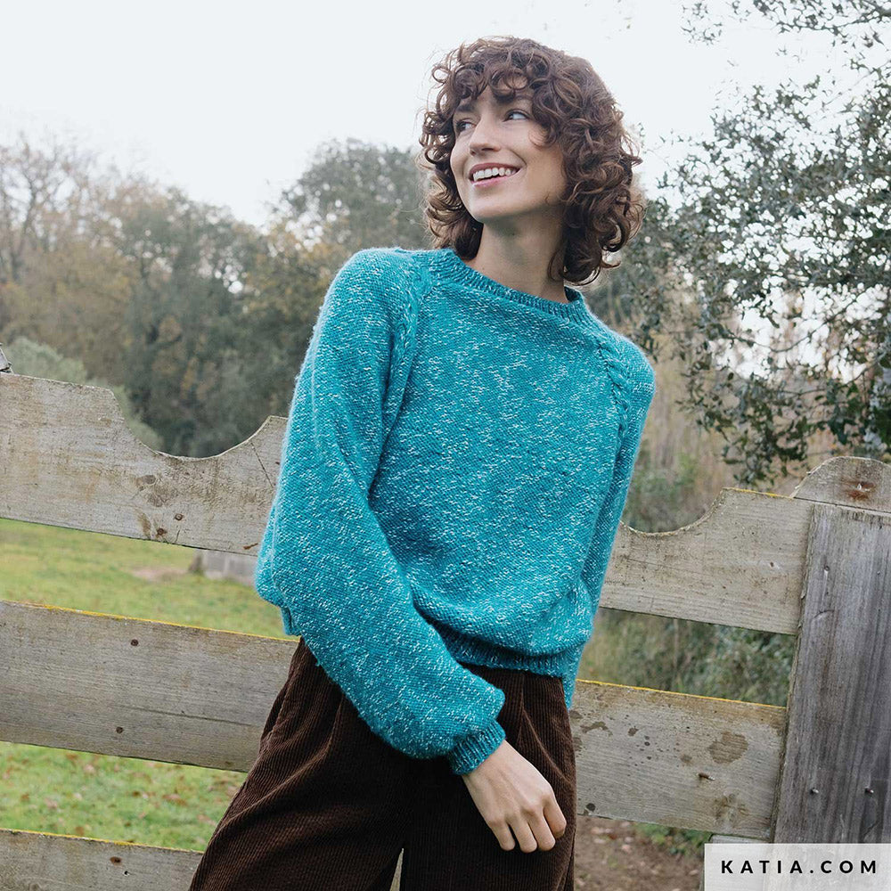 Patroon breien haken dames trui herfst winter katia — gemaakt met Katia Country Knits (18)