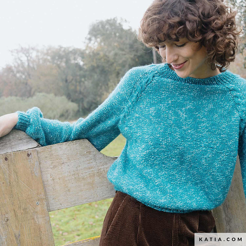 Patroon breien haken dames trui herfst winter katia — gemaakt met Katia Country Knits (22)
