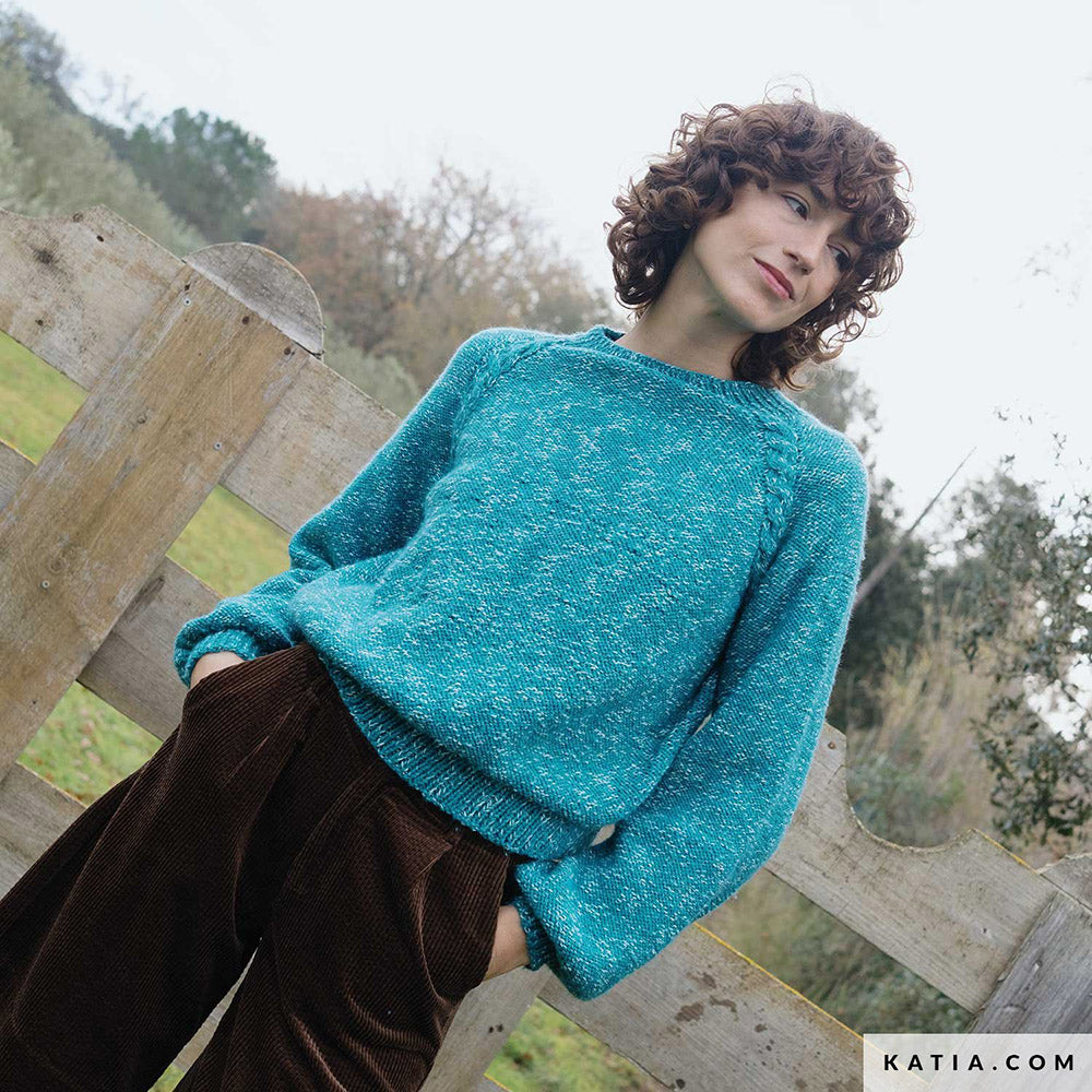Patroon breien haken dames trui herfst winter katia — gemaakt met Katia Country Knits (19)