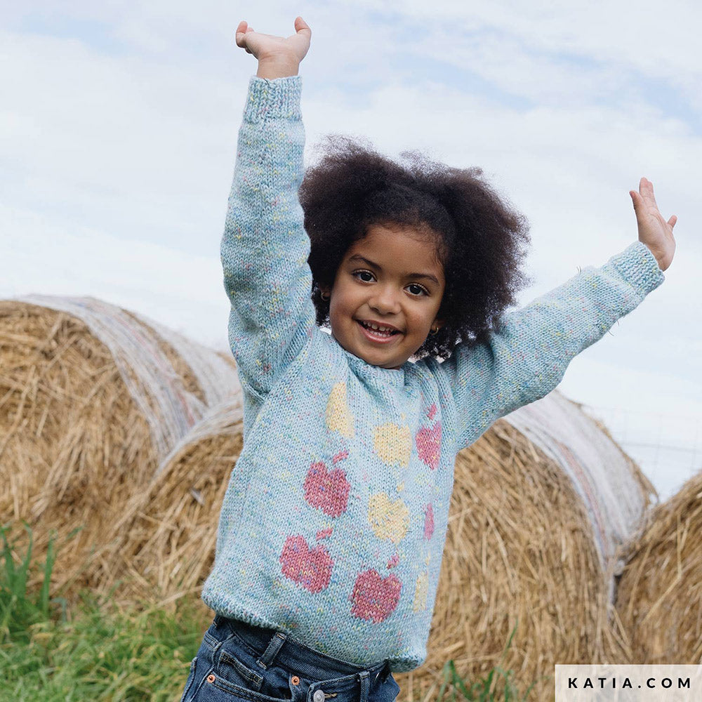 Patroon breien haken kinderen trui herfst winter katia — gemaakt met Katia Country Knits (22)
