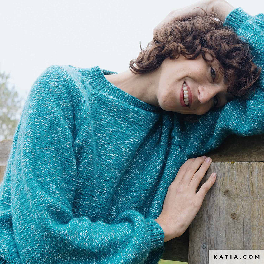 Patroon breien haken dames trui herfst winter katia — gemaakt met Katia Country Knits (23)