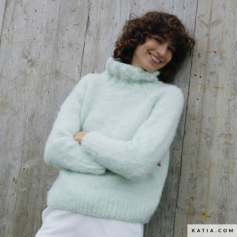Patroon breien haken dames trui herfst winter katia — gemaakt met Katia Country Knits (11)
