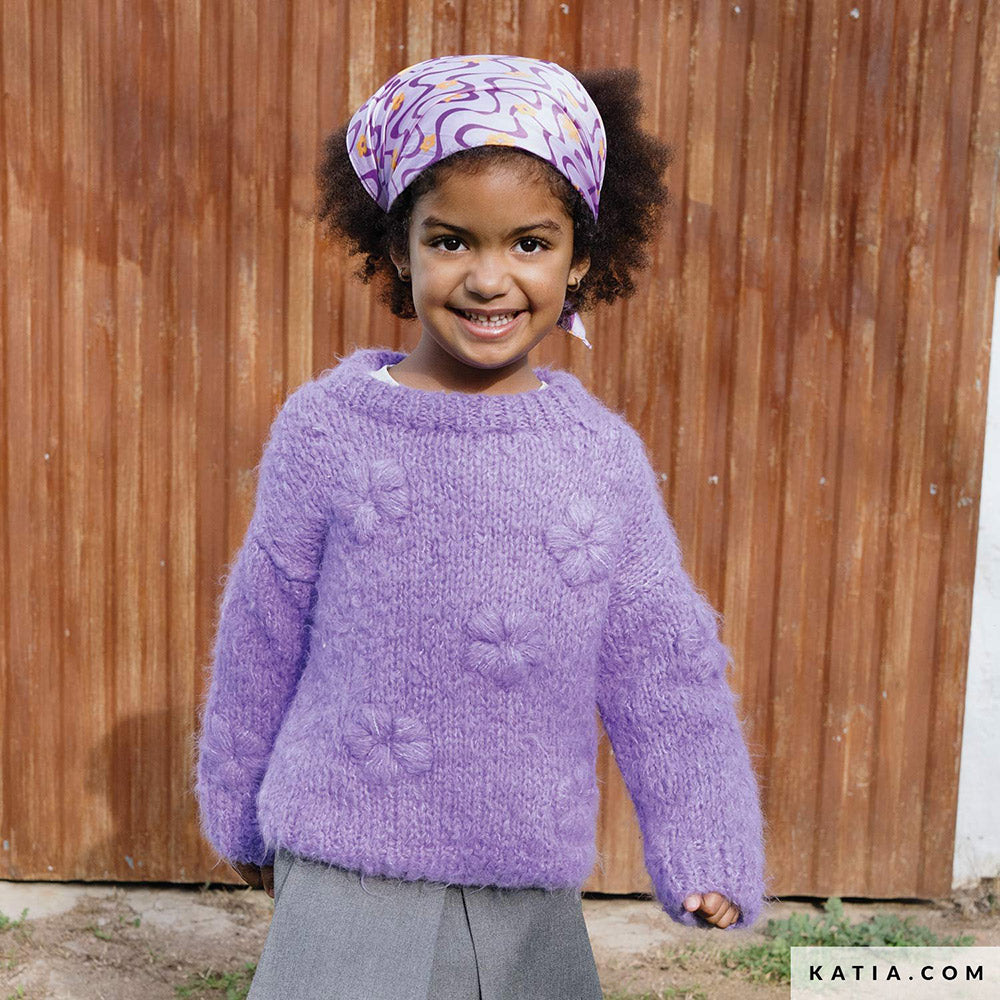 Patroon breien haken kinderen trui herfst winter katia — gemaakt met Katia Country Knits (2)