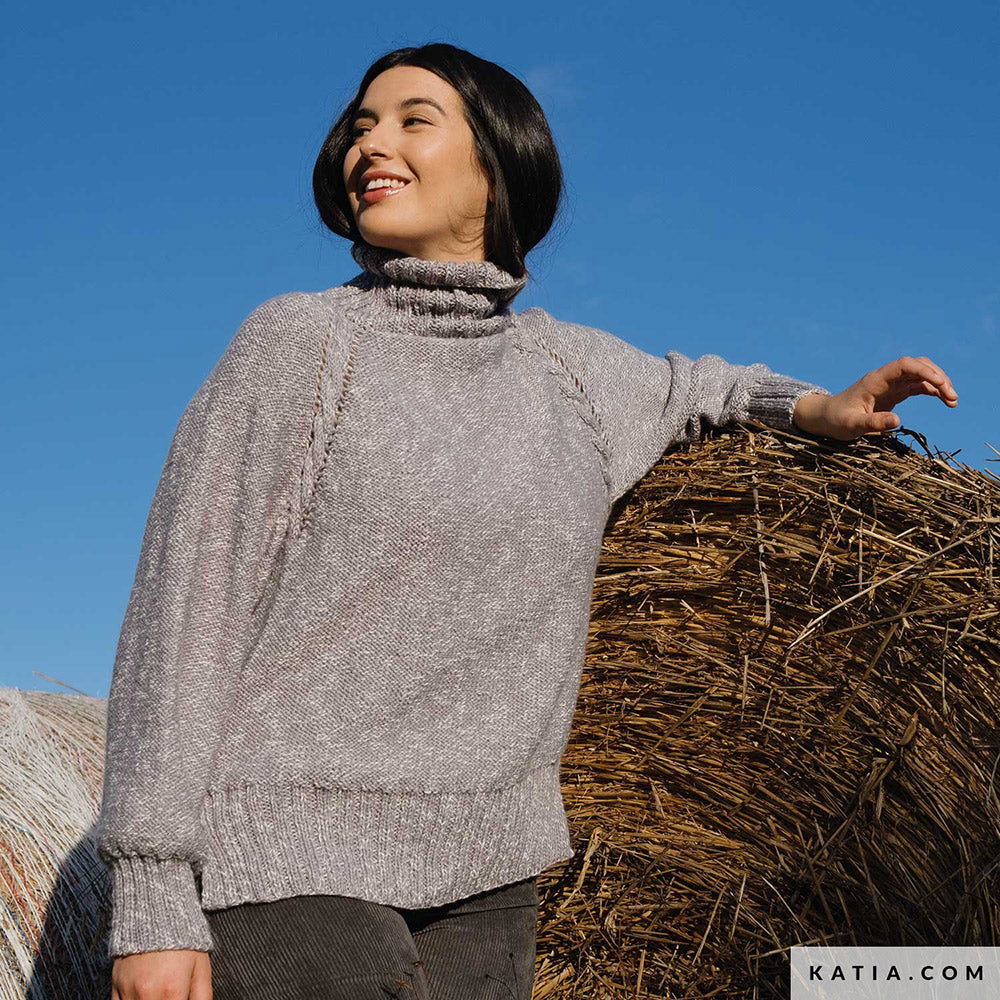 Patroon breien haken dames trui herfst winter katia — gemaakt met Katia Country Knits (41)