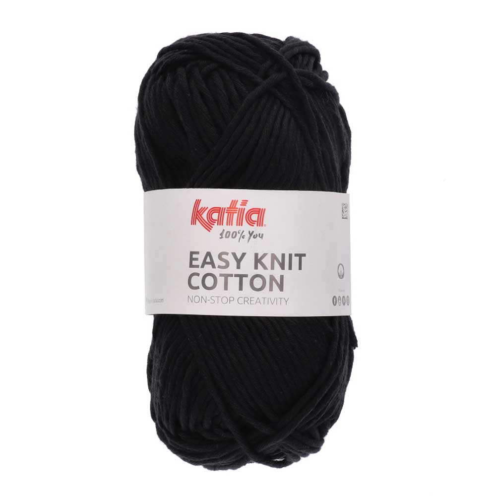 Katia Easy Knit Cotton 002 Zwart