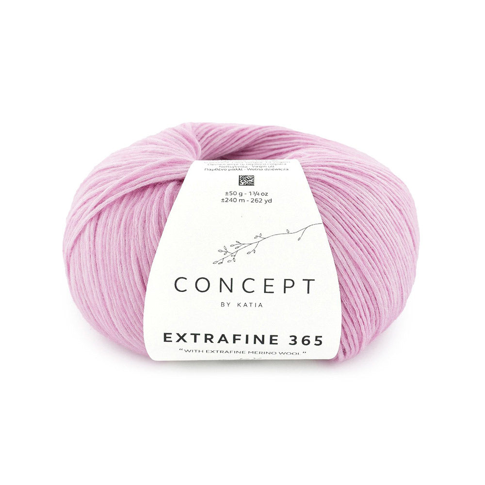 Katia Extrafine 365 308 Kauwgom roze