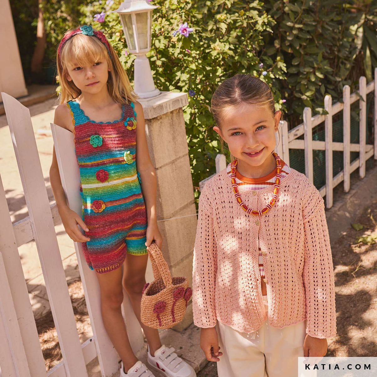 Katia Fair Cotton 002 Zwart - Patroon breien haken kinderen jas lente zomer katia — gemaakt met Katia Fair Cotton (4)