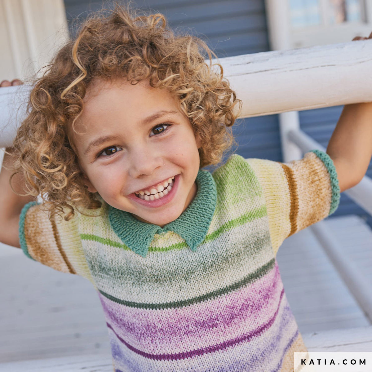 Katia Fair Cotton 059 Violet - Patroon breien haken kinderen shirt lente zomer katia — gemaakt met Katia Fair Cotton (4)