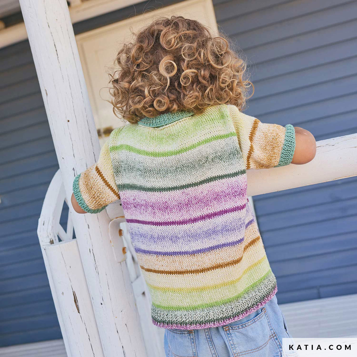 Katia Fair Cotton 059 Violet - Patroon breien haken kinderen shirt lente zomer katia — gemaakt met Katia Fair Cotton (3)