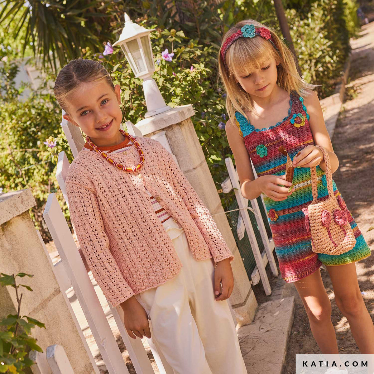 Katia Fair Cotton 059 Violet - Patroon breien haken kinderen jas lente zomer katia — gemaakt met Katia Fair Cotton (3)