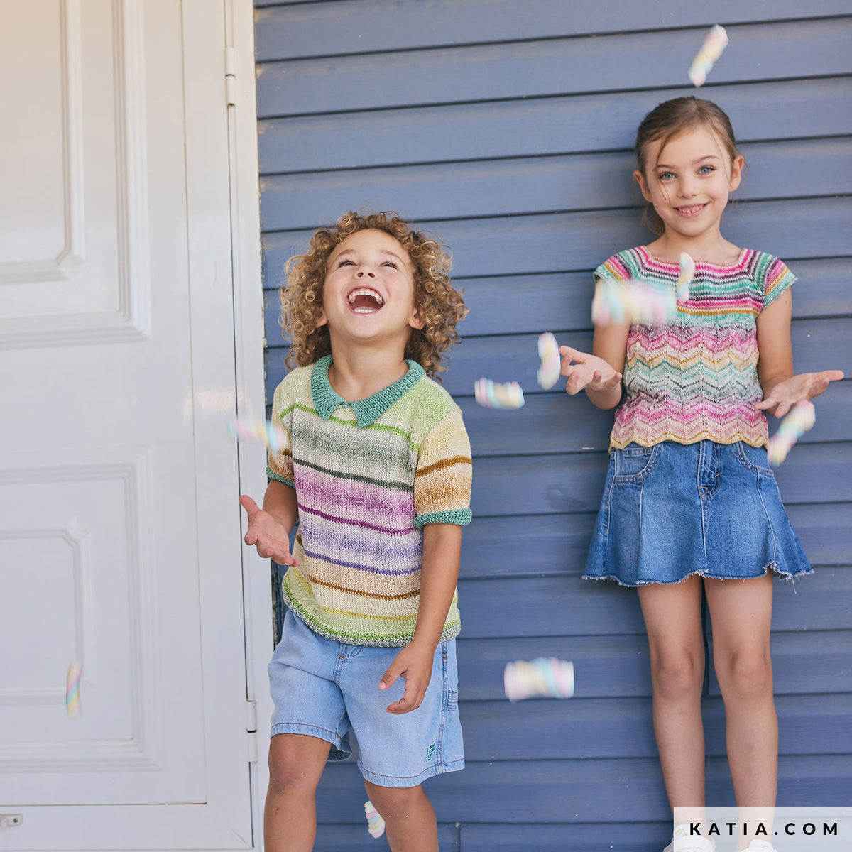 Katia Fair Cotton 059 Violet - Patroon breien haken kinderen shirt lente zomer katia — gemaakt met Katia Fair Cotton (11)