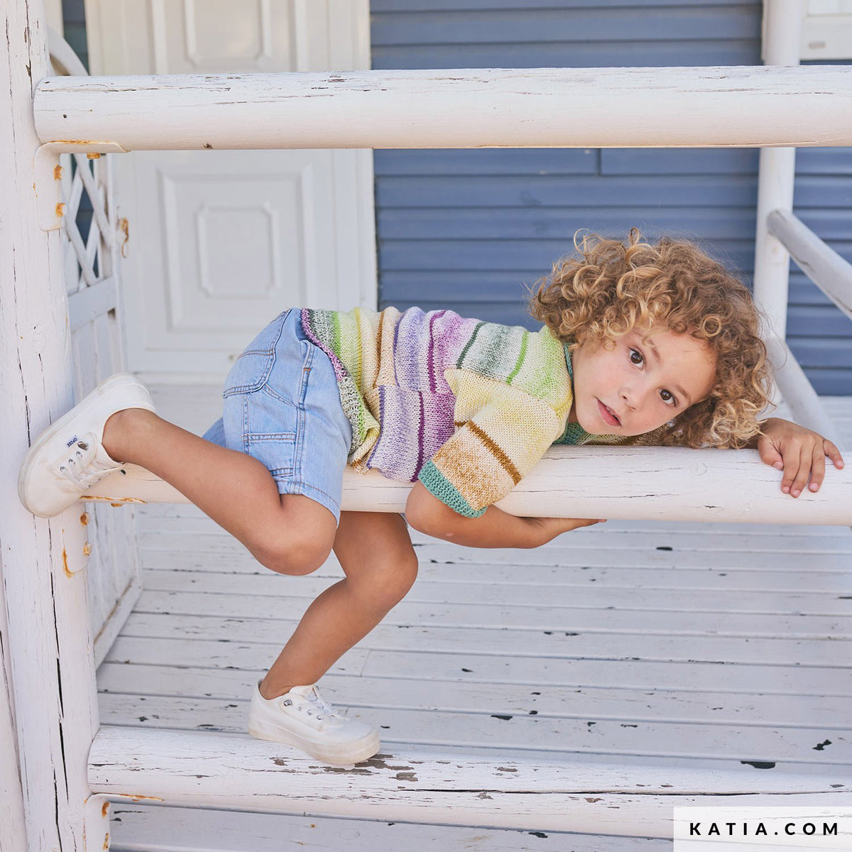 Katia Fair Cotton 059 Violet - Patroon breien haken kinderen shirt lente zomer katia — gemaakt met Katia Fair Cotton (5)