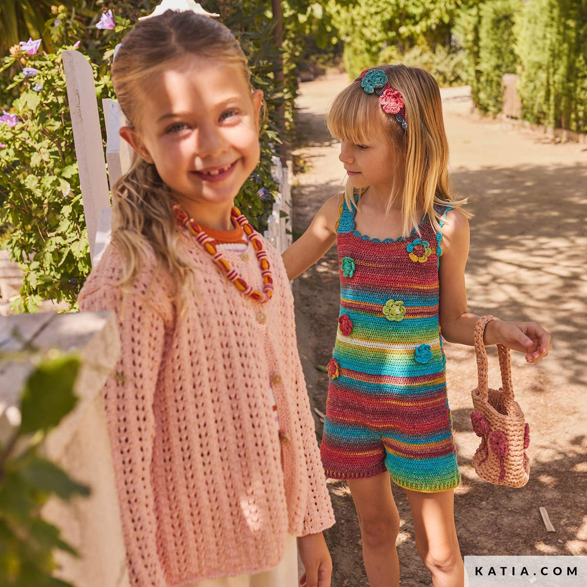 Katia Fair Cotton 059 Violet - Patroon breien haken kinderen jas lente zomer katia — gemaakt met Katia Fair Cotton (2)
