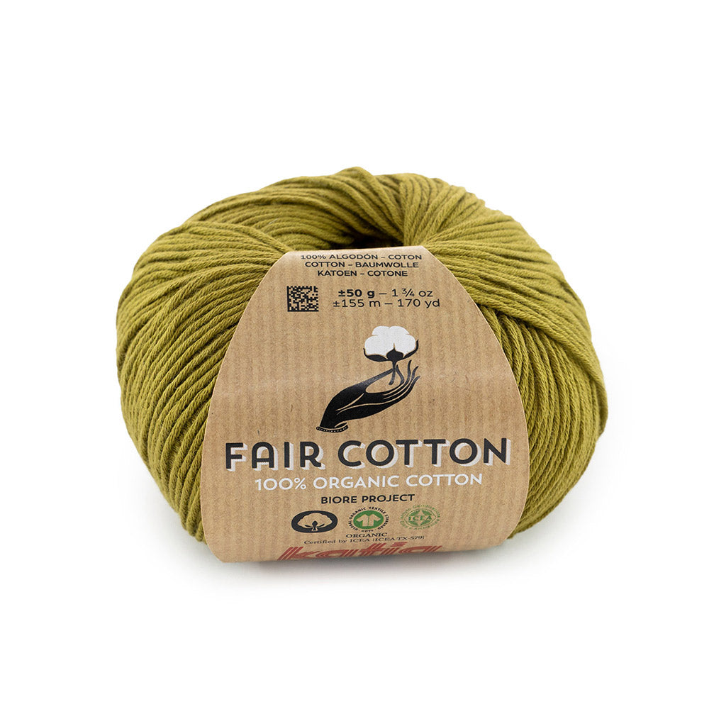 Katia Fair Cotton 060 Militair groen
