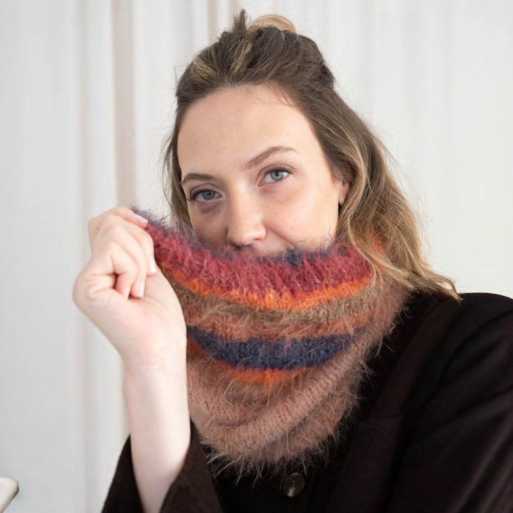 Katia Fur Moda 100 302 Olieverf-Paars-Oker - Fur moda — gemaakt met Katia Fur Moda (3)