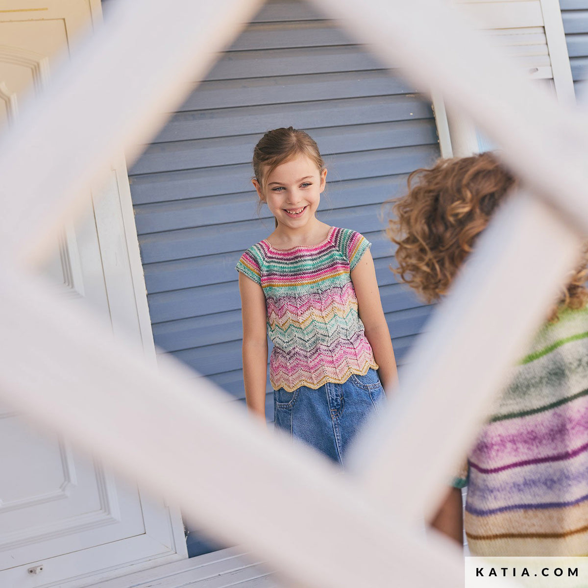 Patroon breien haken kinderen shirt lente zomer katia — gemaakt met Katia Kinderen Magazine No. (5)