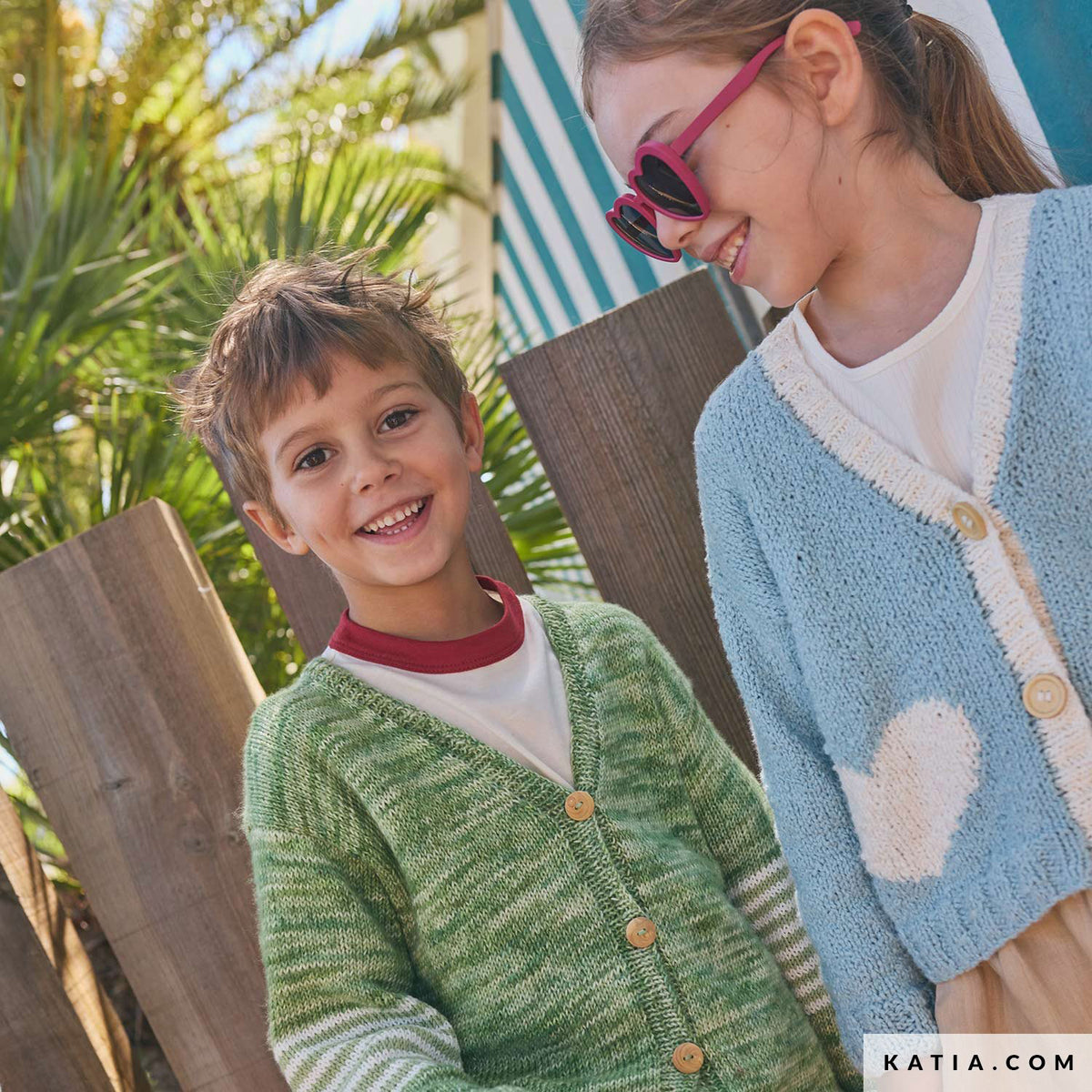 Patroon breien haken kinderen jas lente zomer katia — gemaakt met Katia Kinderen Magazine No. (17)