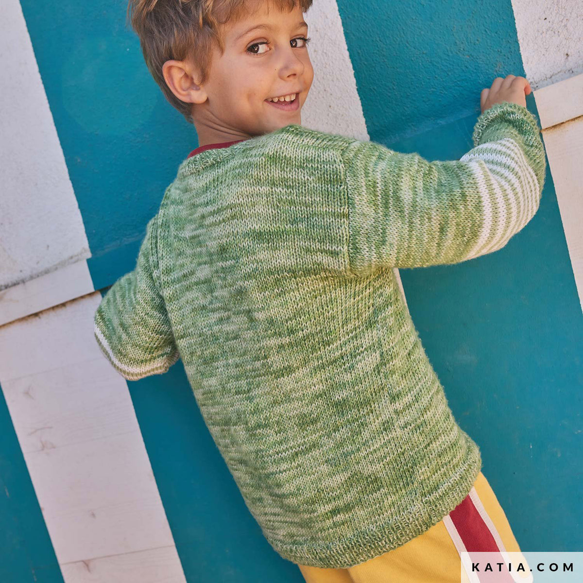 Patroon breien haken kinderen jas lente zomer katia — gemaakt met Katia Kinderen Magazine No. (13)