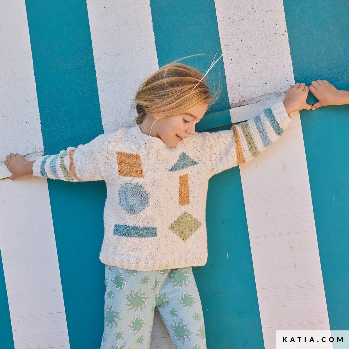 Patroon breien haken kinderen trui lente zomer katia — gemaakt met Katia Kinderen Magazine No. (38)