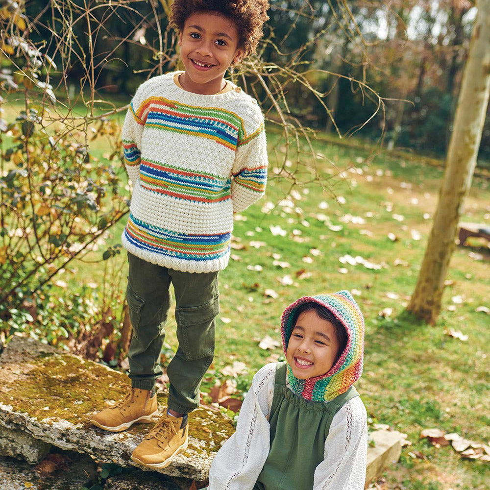 Patroon breien haken kinderen trui herfst winter katia — gemaakt met Katia Kinderen No. (3)