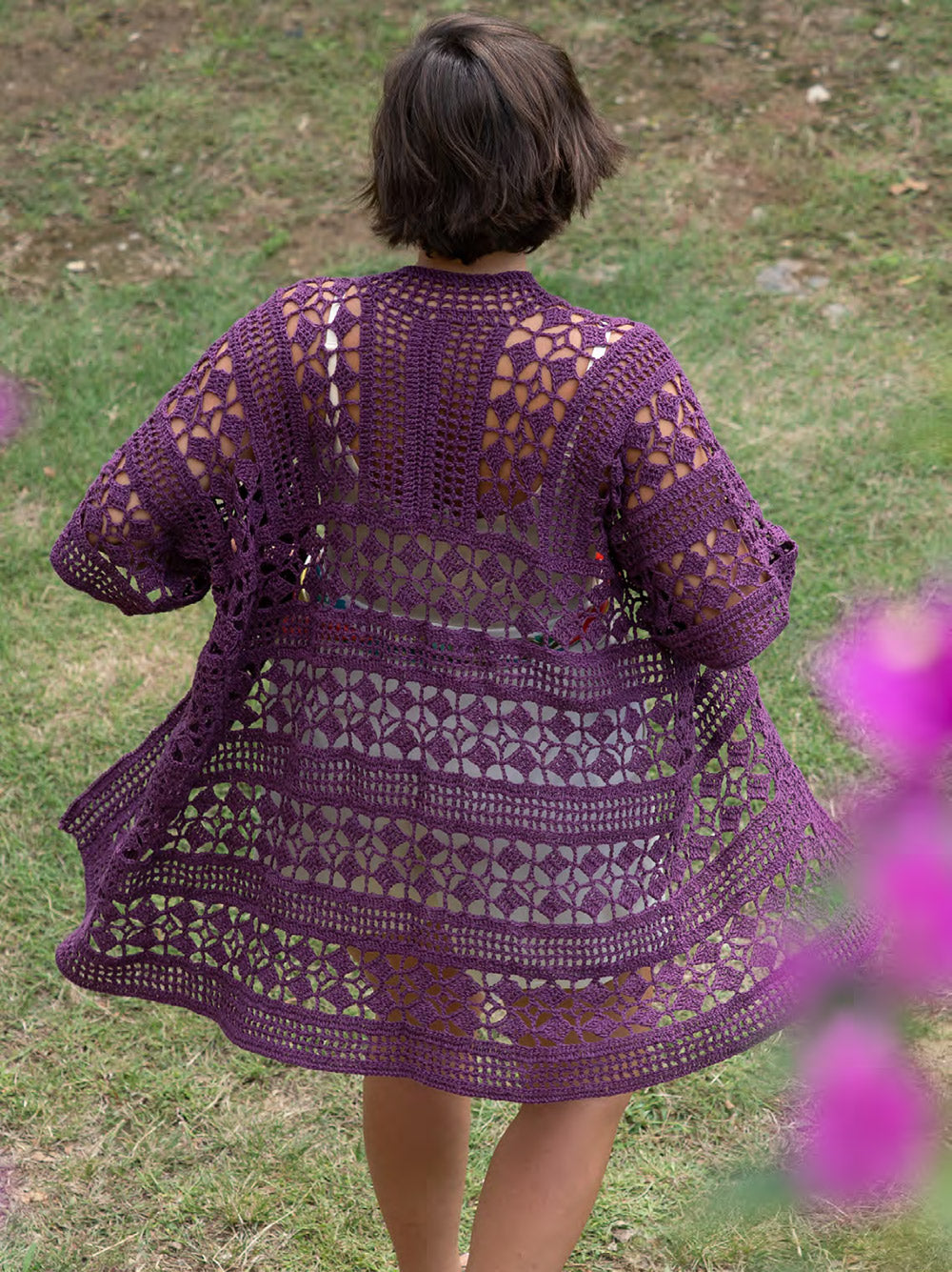 Katia Linen 039 Violet - Katiamagazinecrochet — gemaakt met Katia Linen (2)