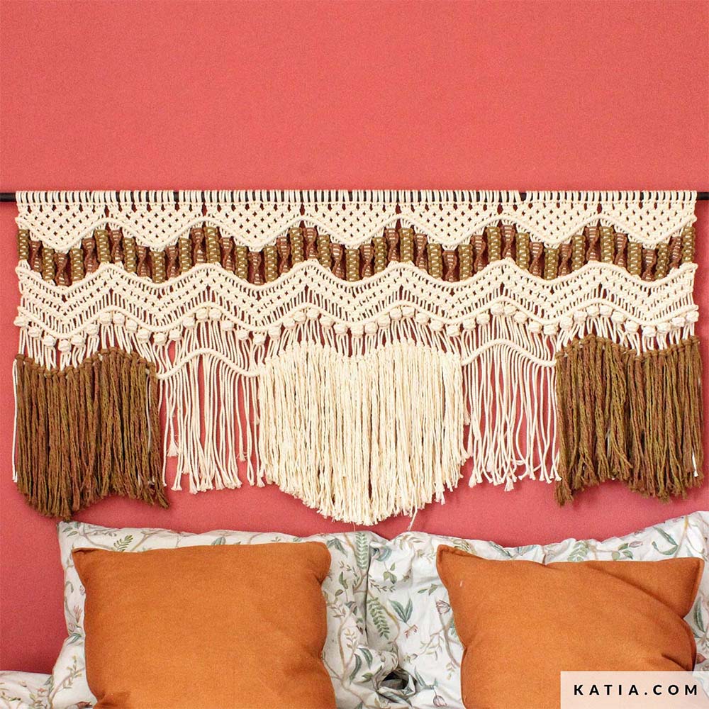 Katia Macramé Cord 100 Ecru - Patroon breien haken woning wandtapijt lente zomer katia — gemaakt met Katia Macramé Cord (2)
