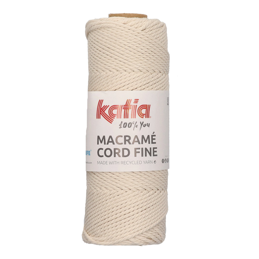 Katia Macramé Cord Fine 206 Ecru