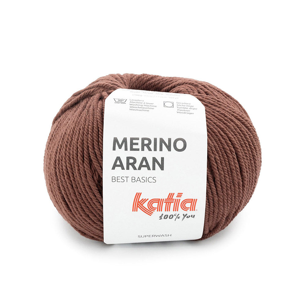 Katia Merino Aran 110 Rood Bruin