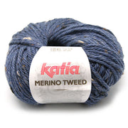 Katia Merino Tweed 305 Donkerblauw