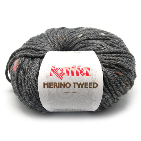 Katia Merino Tweed 308 Donkergrijs