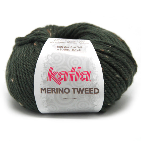Katia Merino Tweed 310 Donkergroen