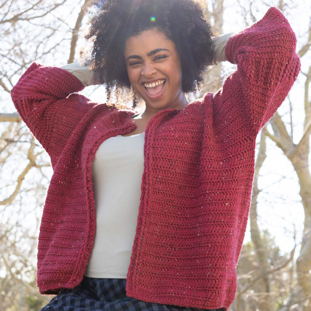 Katia Merino Tweed 315 Framboos - Merino tweed — gemaakt met Katia Merino Tweed (4)