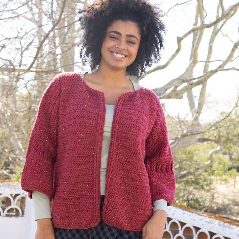 Katia Merino Tweed 315 Framboos - Merino tweed — gemaakt met Katia Merino Tweed (2)