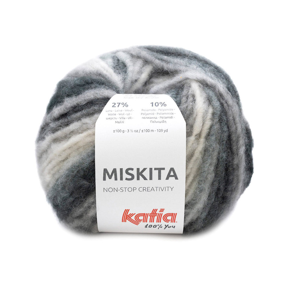 Katia Miskita 105 Wit-Licht grijs-Antraciet grijs-Zwart