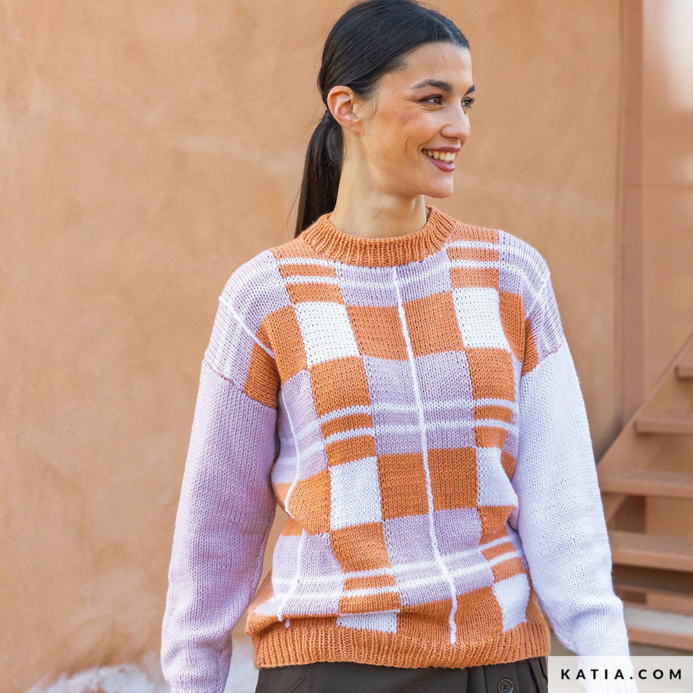 Katia New Ultrasoft 084 Mint - Patroon breien haken dames trui herfst winter katia — gemaakt met Katia New Ultrasoft (3)