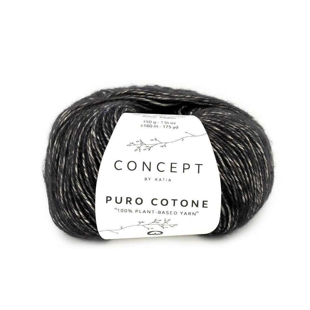 Katia Puro Cotone 54 Zwart