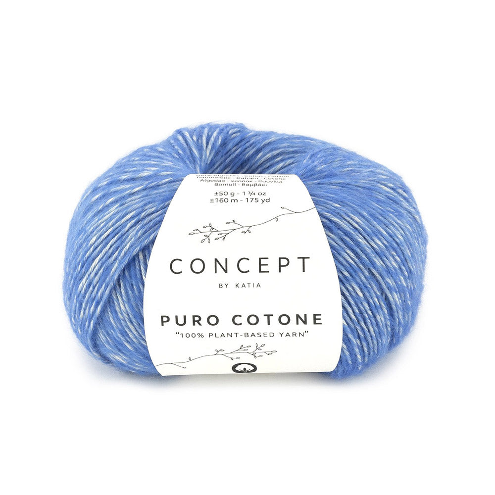 Katia Puro Cotone 61 Koningsblauw