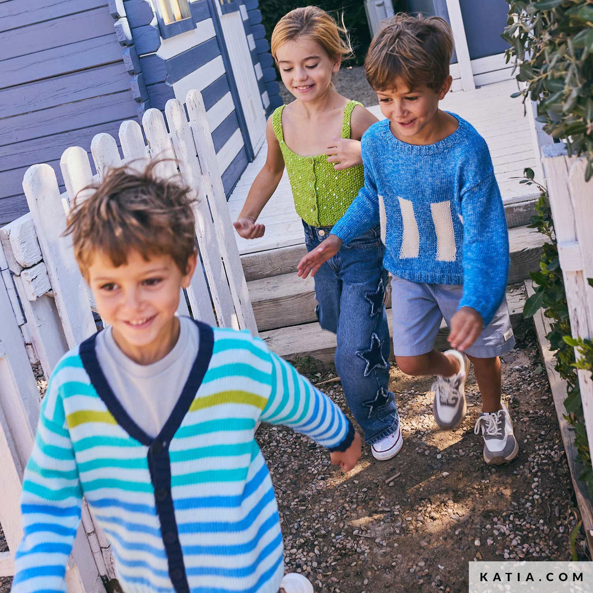 Katia Puro Cotone 62 Robijn - Patroon breien haken kinderen jas lente zomer katia — gemaakt met Katia Puro Cotone (7)