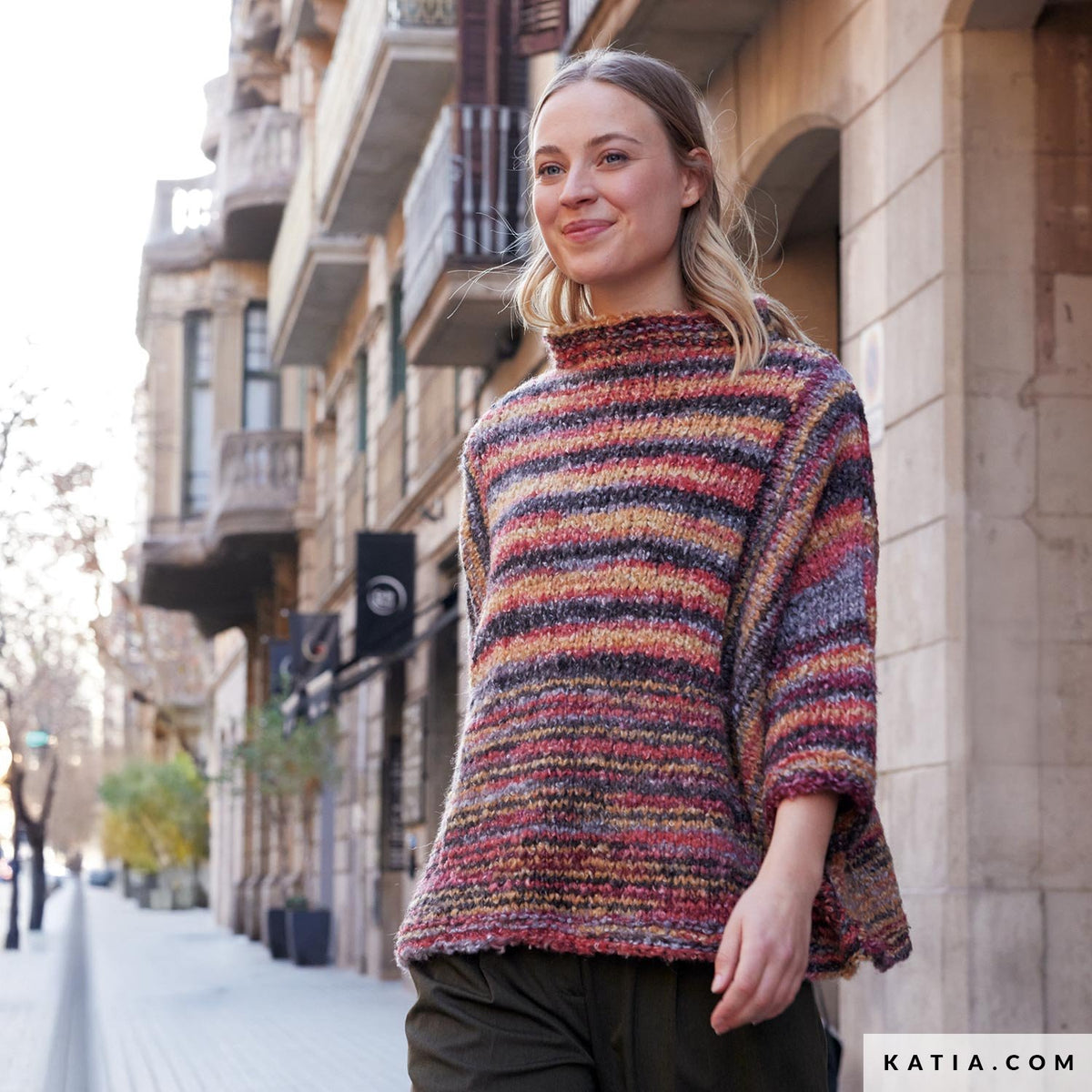Katia Shibuya 054 Koper Bruin - Patroon breien haken dames trui herfst winter katia — gemaakt met Katia Shibuya (10)