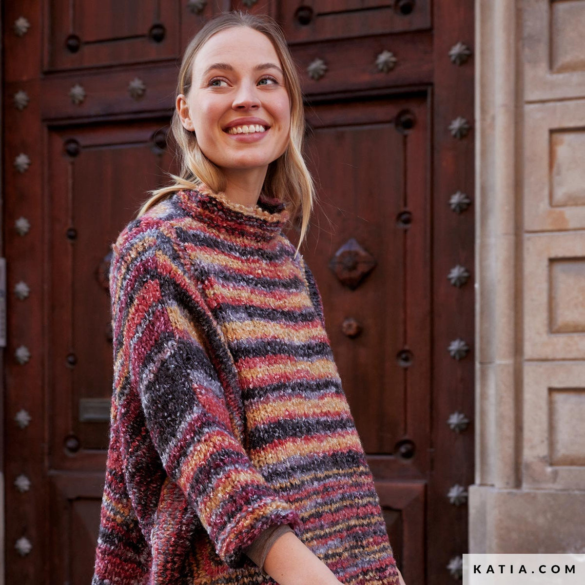 Katia Shibuya 054 Koper Bruin - Patroon breien haken dames trui herfst winter katia — gemaakt met Katia Shibuya (8)