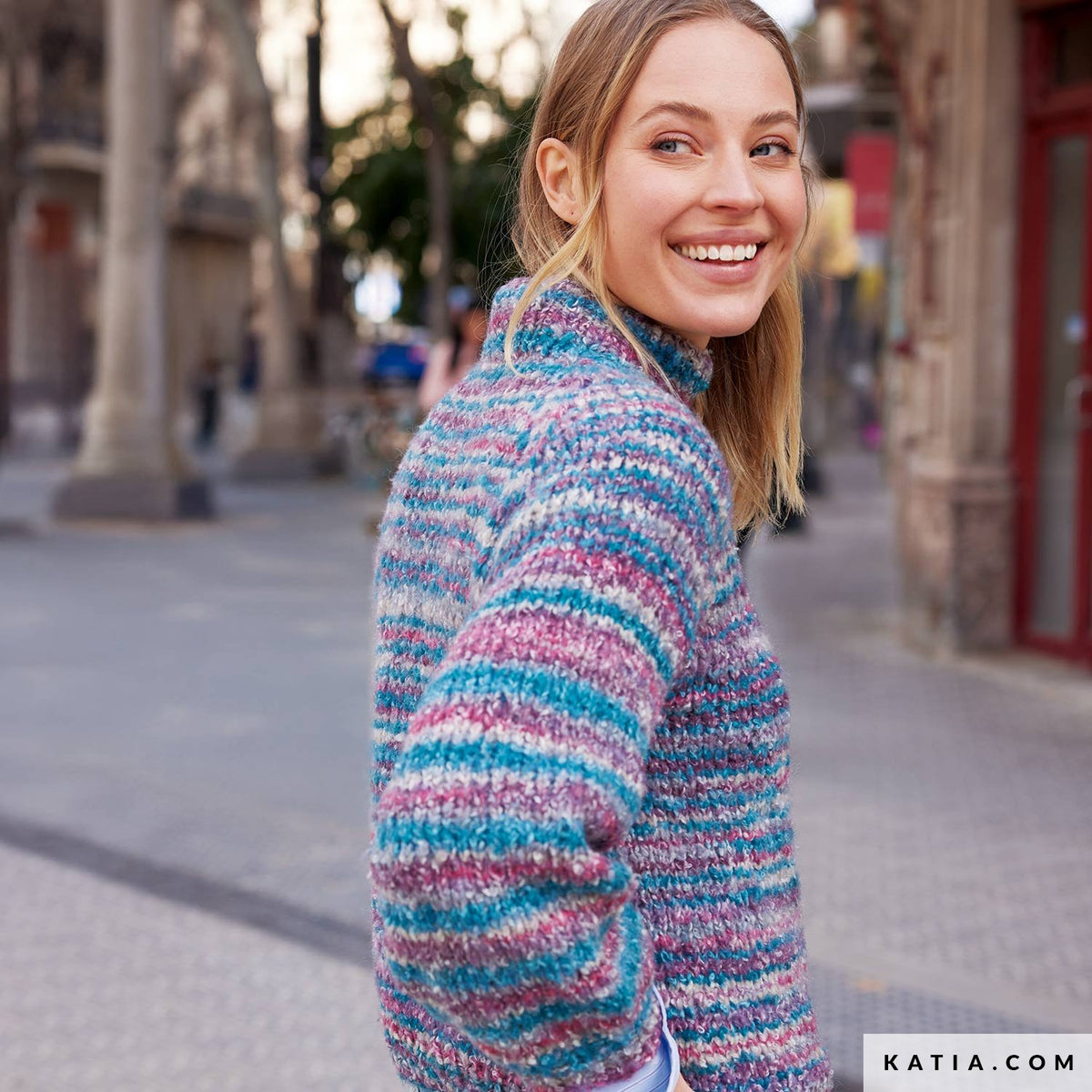 Katia Shibuya 054 Koper Bruin - Patroon breien haken dames trui herfst winter katia — gemaakt met Katia Shibuya (2)