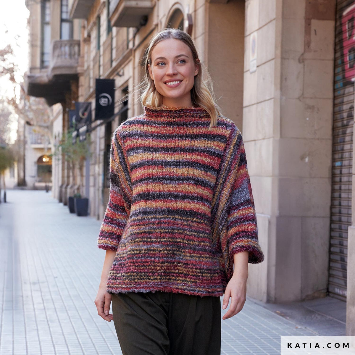 Katia Shibuya 054 Koper Bruin - Patroon breien haken dames trui herfst winter katia — gemaakt met Katia Shibuya (9)