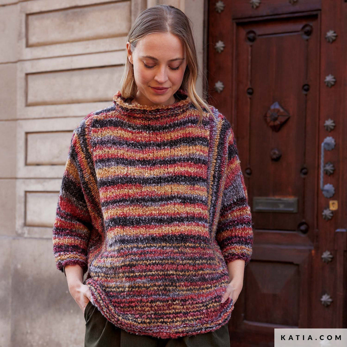 Katia Shibuya 054 Koper Bruin - Patroon breien haken dames trui herfst winter katia — gemaakt met Katia Shibuya (14)