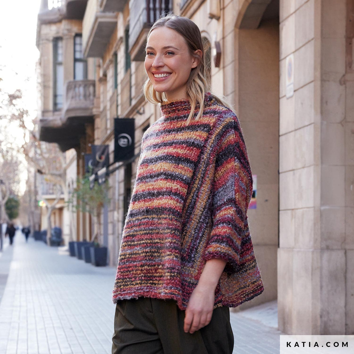 Katia Shibuya 102 Bruin-Grijs - Patroon breien haken dames trui herfst winter katia — gemaakt met Katia Shibuya (11)