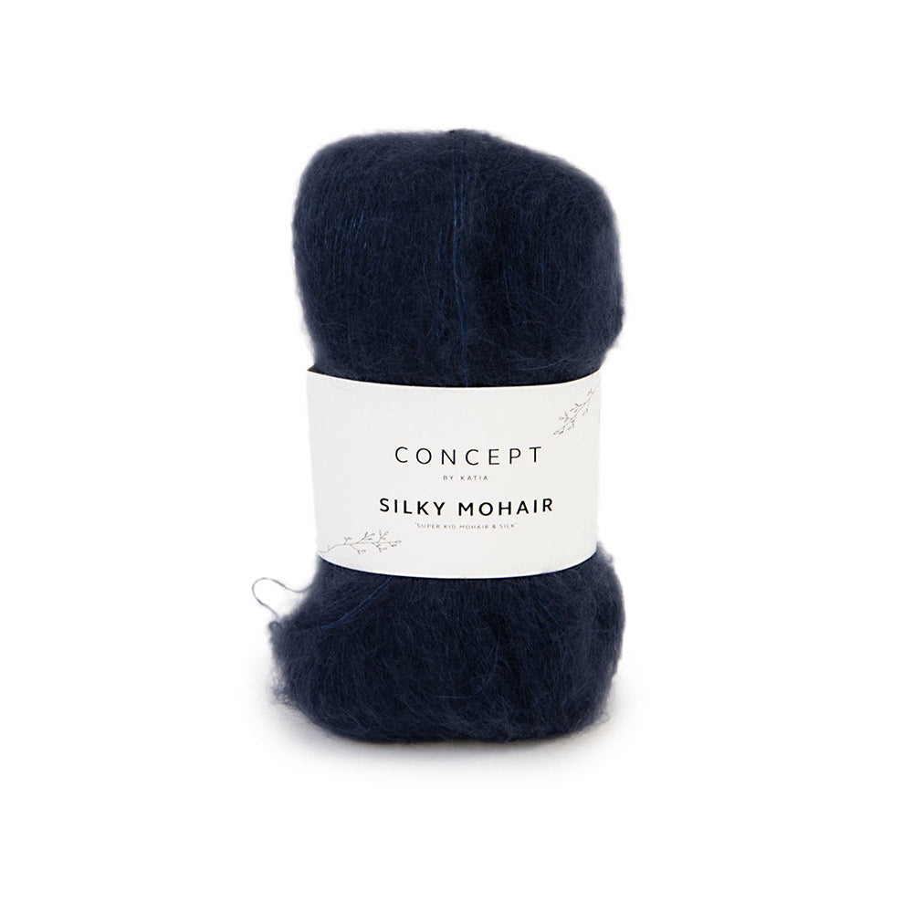 Katia Silky Mohair 107 Nacht blauw