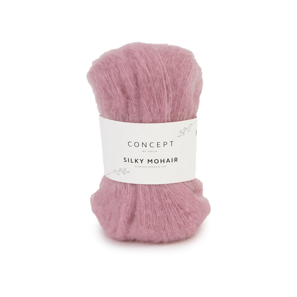 Katia Silky Mohair 117 Kauwgom roze