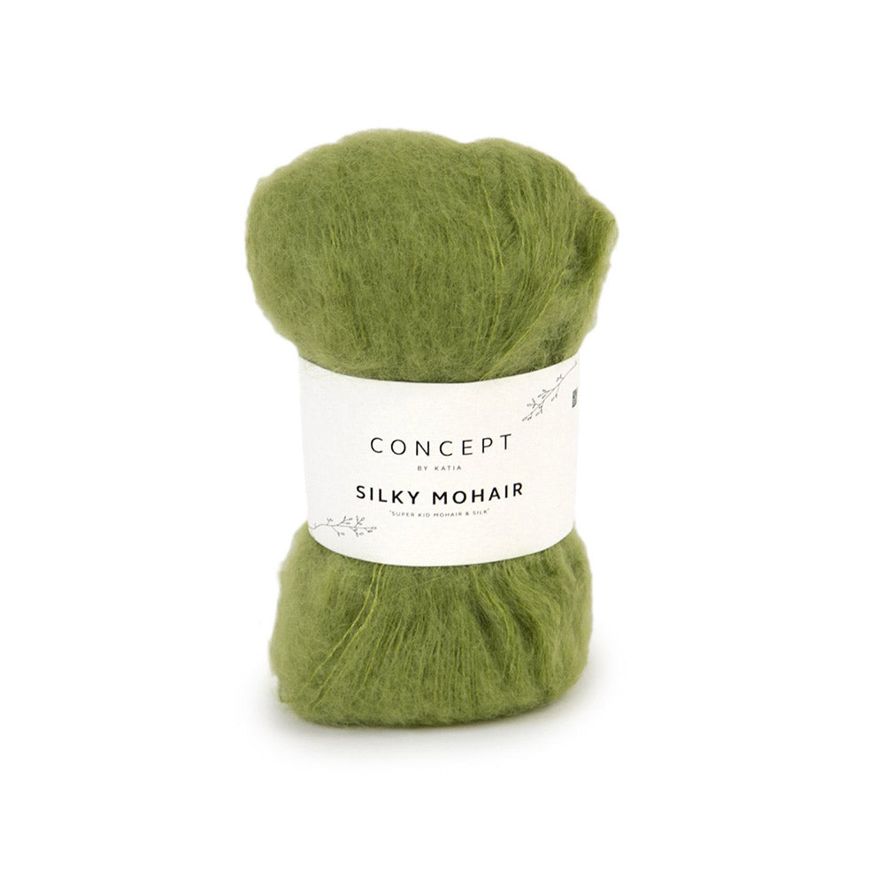 Katia Silky Mohair 120 Gras groen