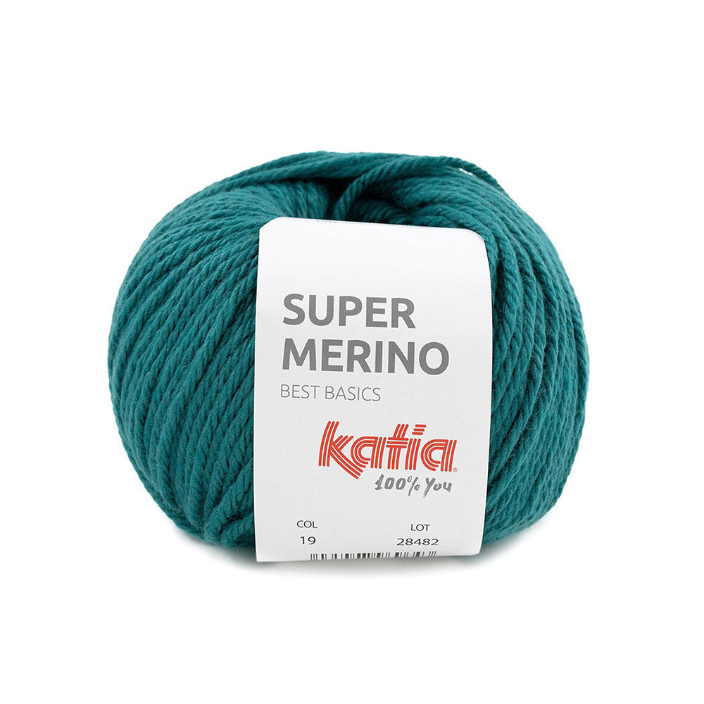 Katia Super Merino 019 Blauwachtig groen
