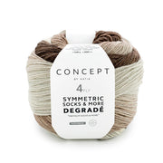Katia Symmetric Socks & More - Degradé 051 Beige-Bruin