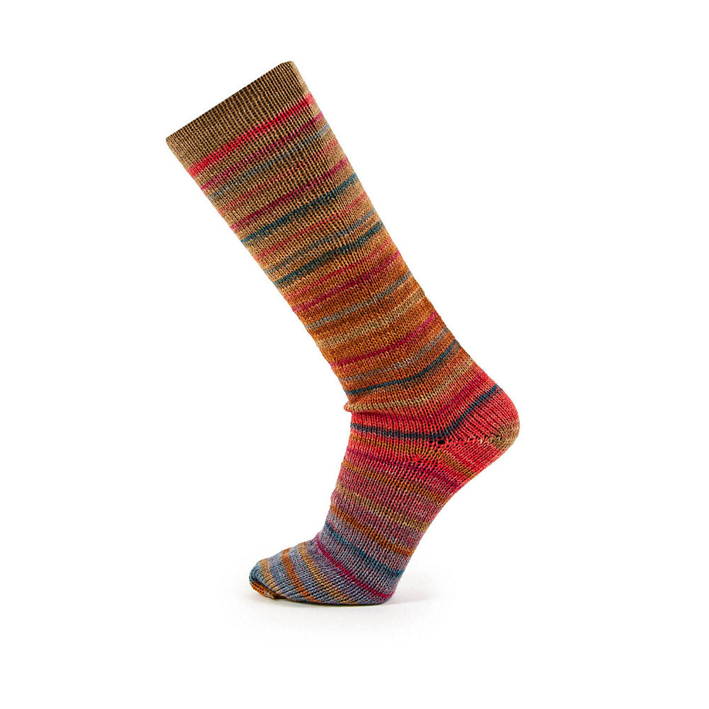 Katia Symmetric Socks & More - Paradise 041 Rood-Oker-Olieverf - Wol garens symmetricsocksmoreparadise breien wol polyamide r — gemaakt met Katia Symmetric Socks & More - Paradise